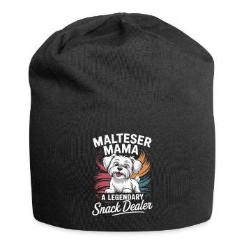 Malteser Mama, marchand de snacks légendaire - Bonnet en jersey - noir - Devant