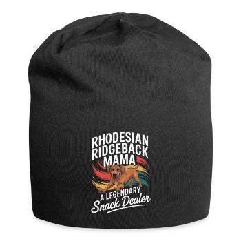 Rhodesian Ridgeback Mama, Legendary Snack Dealer - Jersey Beanie - black - Front