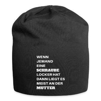 Si quelqu’un a une vis desserrée en disant - Bonnet en jersey - noir - Devant