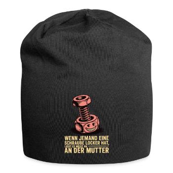 Si quelqu’un a une vis desserrée en disant - Bonnet en jersey - noir - Devant