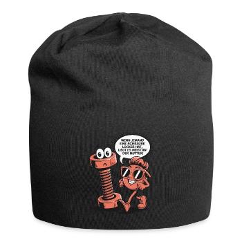 Si quelqu’un a une vis desserrée en disant - Bonnet en jersey - noir - Devant