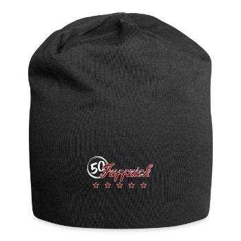 50 Geburtstag - Jersey-Beanie - Schwarz - Vorne