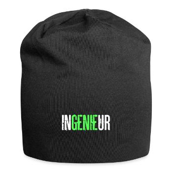 Ingenieur Genie Maschinenbau - Jersey-Beanie - Schwarz - Vorne