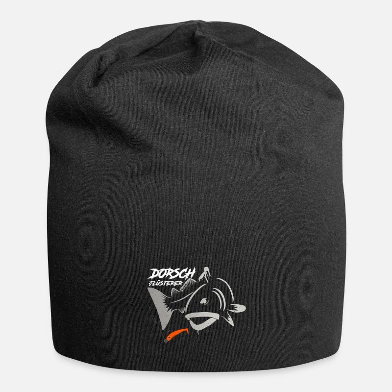 Dorsch Flüsterer Angeln - Jersey-Beanie - Schwarz
