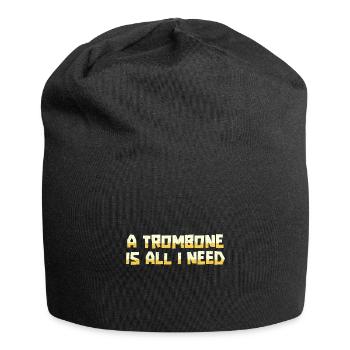 Posaune - Jersey-Beanie - Schwarz - Vorne