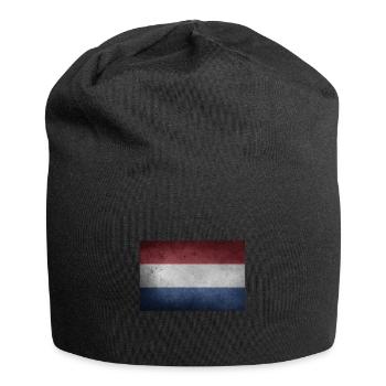Niederlande Holland - Jersey-Beanie - Schwarz - Vorne