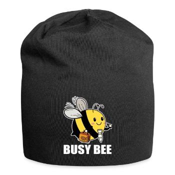 Busy Bee Biene Imker - Jersey-Beanie - Schwarz - Vorne