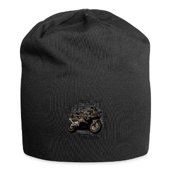 Motorcyclist Motorcycle Gift - Jersey Beanie - black - Front