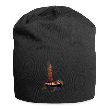 Idée de cadeau pour les fans de l'équipe de rugby à XV - Bonnet en jersey - noir - Devant