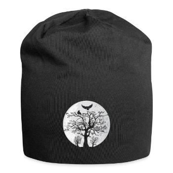 World ash tree with two ravens - Jersey Beanie - black - Front