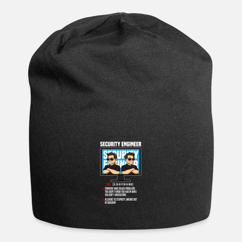 IT Security Définition sécurité informatique cadeau de Troie - Bonnet en jersey - noir