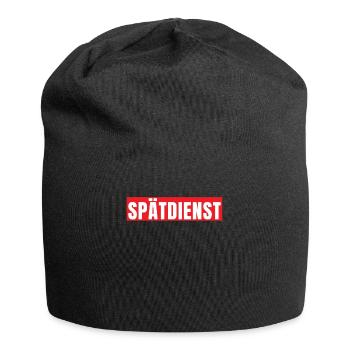 Spätschicht Spätdienst Schichtarbeit Geschenk - Jersey-Beanie - Schwarz - Vorne