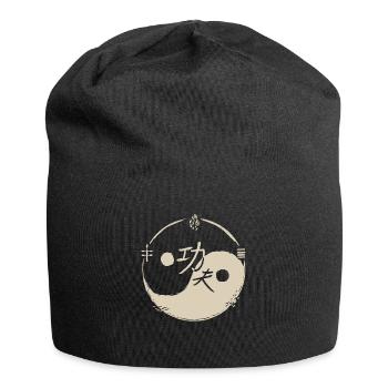 Symbole de Yingyang - Bonnet en jersey - noir - Devant