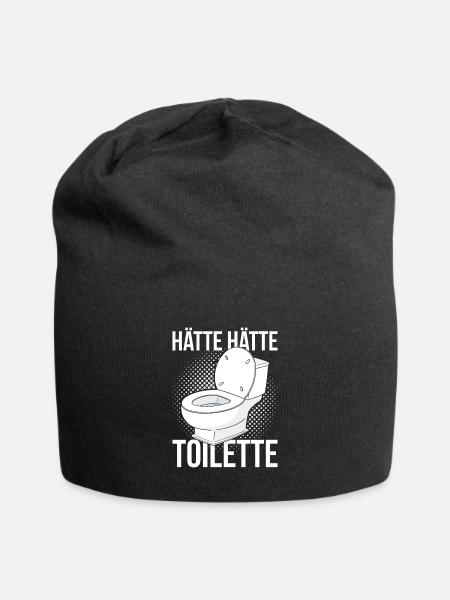 Hätte Hätte Toilette - Jersey-Beanie - Schwarz
