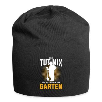 Kleingarten Gärtner der tut nix - Jersey-Beanie - Schwarz - Vorne