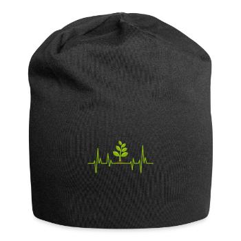 Herzschlag Pflanze Gärtner - Jersey-Beanie - Schwarz - Vorne