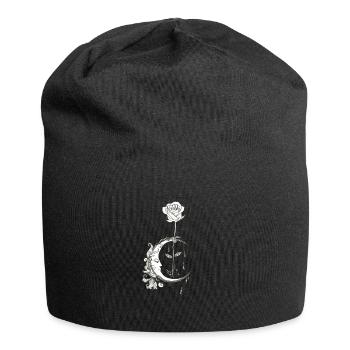 Witchcraft Moon rose occult - Jersey Beanie - black - Front