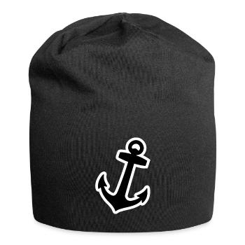 Anker - Jersey-Beanie - Schwarz - Vorne