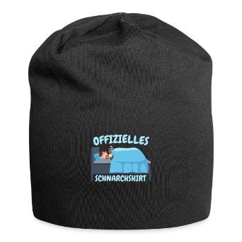 Schnarch Spruch - Jersey-Beanie - Schwarz - Vorne