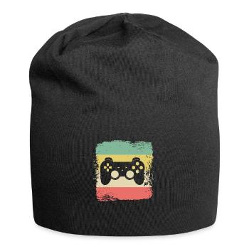 Cadeau de console de jeu rétro Gaming - Bonnet en jersey - noir - Devant