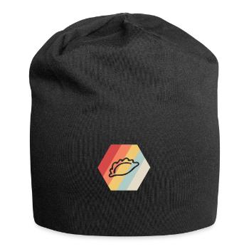Pierogi Teigtaschen Piroshky Golabki Teig Geschenk - Jersey-Beanie - Schwarz - Vorne