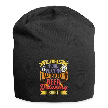 Billard und Bier | Pool Billard - Jersey-Beanie - Schwarz - Vorne
