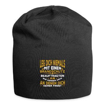 Brandschutz Beruf Brandschutzbeauftragter - Jersey-Beanie - Schwarz - Vorne