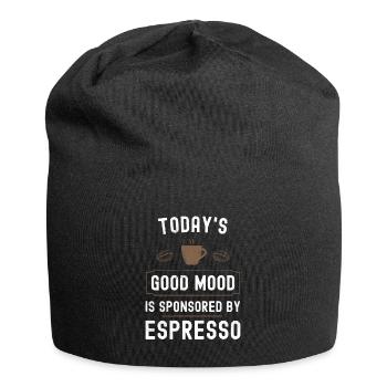 Today Good Mood is sponsored by Espresso - Jersey-Beanie - Schwarz - Vorne