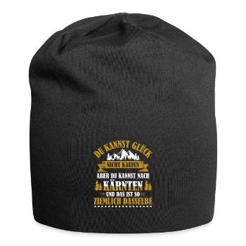 Kärnten Sehnsucht Alpen Österreich - Jersey-Beanie - Schwarz - Vorne