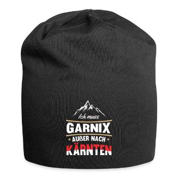 Kärnten Urlaub Alpen Österreich - Jersey-Beanie - Schwarz - Vorne