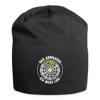 Retro Abwassertechnik Abwasser Kläranlage - Jersey-Beanie - Schwarz - Vorne