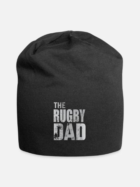 Cadeau de Rugby Papa Football Sport - Bonnet en jersey - noir