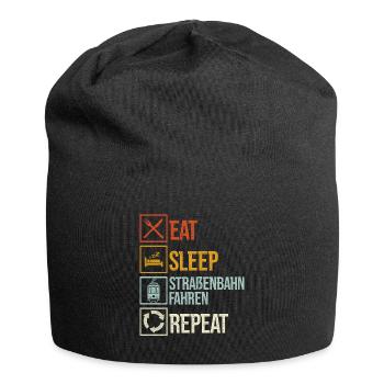 Straßenbahnfahrer Spruch Straßenbahn - Jersey-Beanie - Schwarz - Vorne