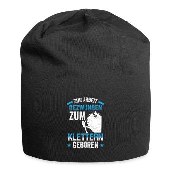 Kletterwand Boulderer Bergsteiger - Jersey-Beanie - Schwarz - Vorne