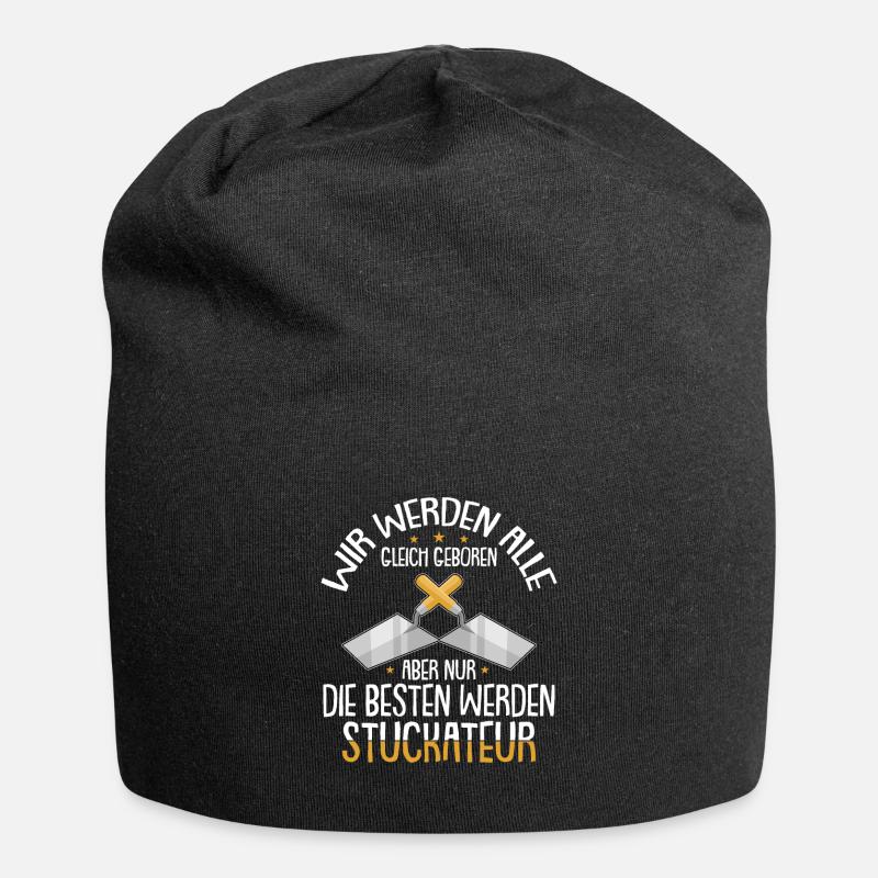 Stuckateur Verputzer Spachtel - Jersey-Beanie - Schwarz