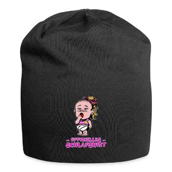 offizielles Schlafshirt - Schlafanzug - Nachthemd - Jersey-Beanie - Schwarz - Vorne