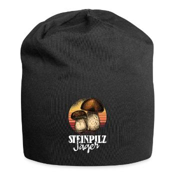 Pilz Detektor unterwegs Pilzsammler - Jersey-Beanie - Schwarz - Vorne