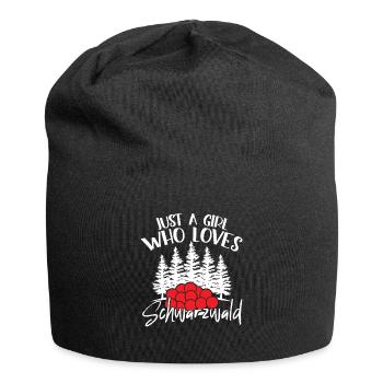 Schwarzwald liebe Bollenhut Schwarzwälder - Jersey-Beanie - Schwarz - Vorne