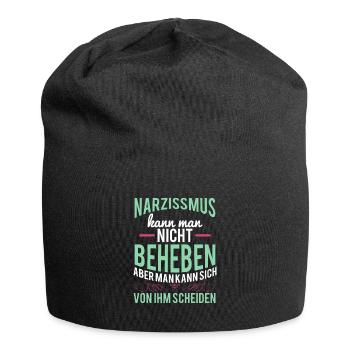 Geschieden Narzissmus Scheidung Exfrau - Jersey-Beanie - Schwarz - Vorne