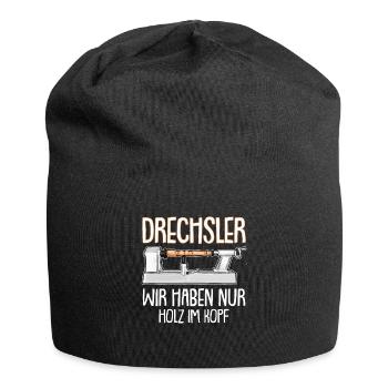 Lustiger Drechsler Spruch Drechselbank Drechseln - Jersey-Beanie - Schwarz - Vorne