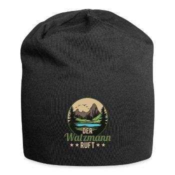 Der Watzmann ruft Berchtesgaden Gipfel Wandern - Jersey-Beanie - Schwarz - Vorne