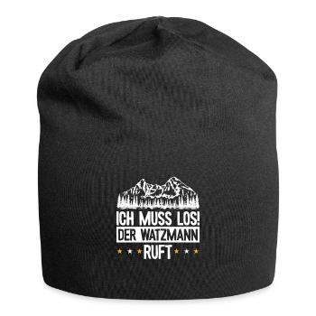 Der Watzmann ruft Berchtesgaden Wandern - Jersey-Beanie - Schwarz - Vorne