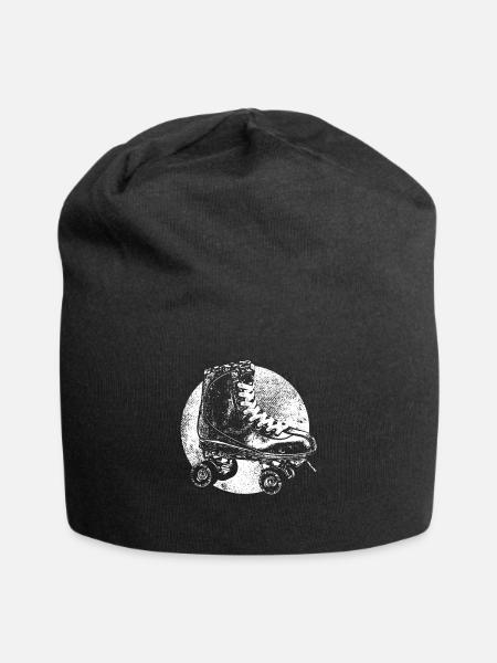 Rollschuh - Jersey-Beanie - Schwarz