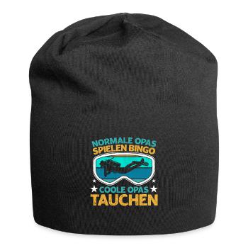 Coole Opas tauchen Taucher - Jersey-Beanie - Schwarz - Vorne