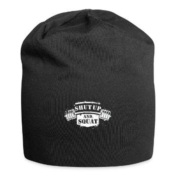 Shut Up and Squat Bodybuilding - Jersey-Beanie - Schwarz - Vorne