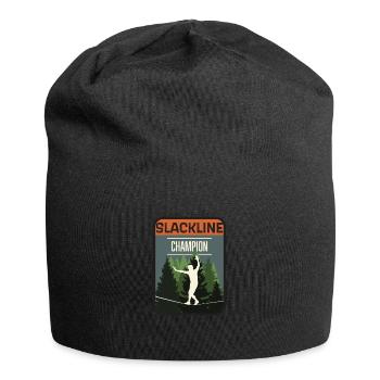 Slackline, Balance Sport - Bonnet en jersey - noir - Devant