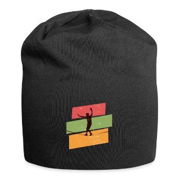 Slackline rétro vintage - Bonnet en jersey - noir - Devant