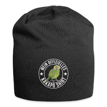 Papagei mein offizielles Kakapo - Jersey-Beanie - Schwarz - Vorne