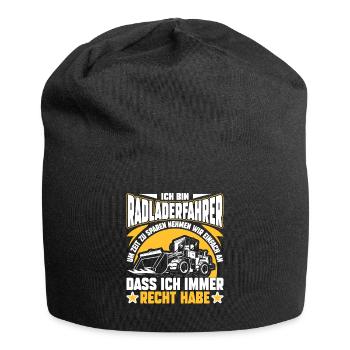 Radladerfahrer hat immer Recht Radlader - Jersey-Beanie - Schwarz - Vorne