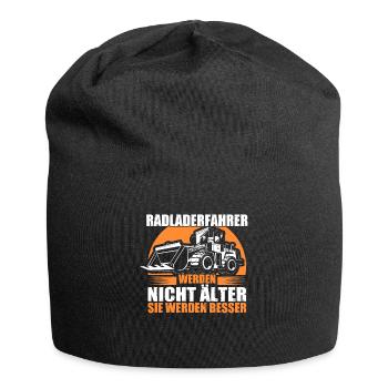 Radlader Radladerfahrer werden besser - Jersey-Beanie - Schwarz - Vorne